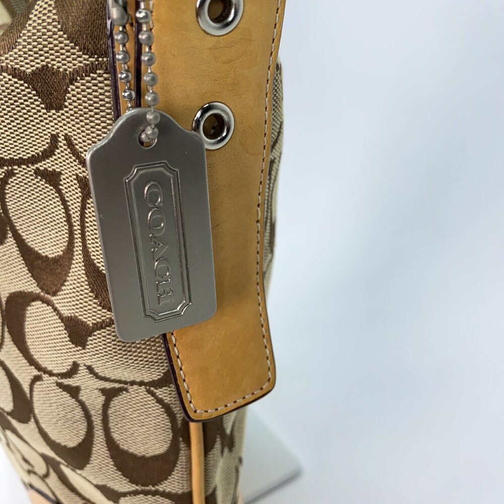COACH Vintage Hobo Signature C Slim Crossbody Canvas Bag - C04K-6347 - Picture 7 of 14